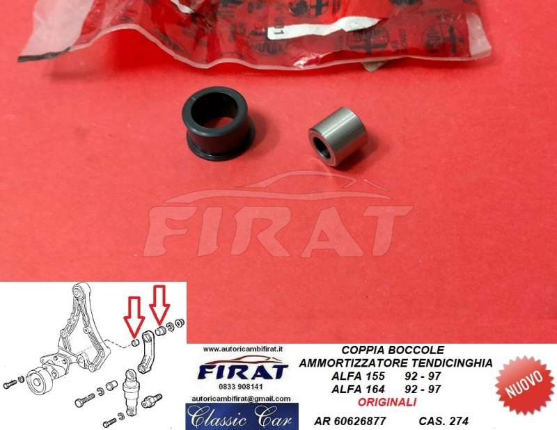 BOCCOLE AMMORTIZZATORE TENDICINGHIA ALFA 155-164 (60626877)